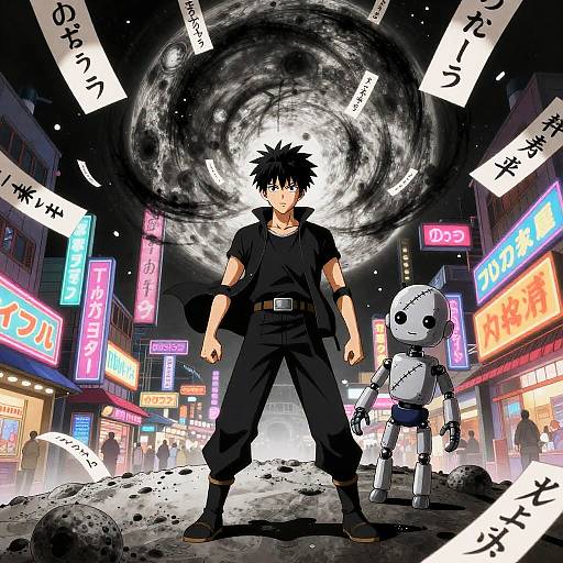 Stitched Puppet Exorcist on Neon Rim