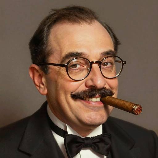 Hyperrealistic Groucho Marx Portrait