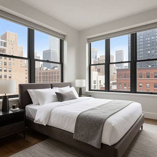 Modern Bedrooms with Manhattan Views