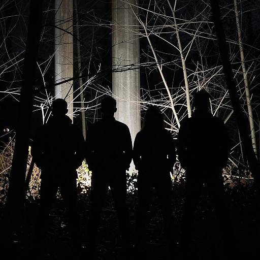 Mysterious Night in a Dark Forest