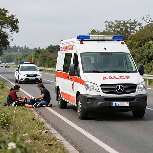 Emergency Response Scene on Highway
