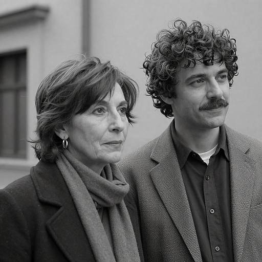 Elegant Couple in Classic Black-and-White