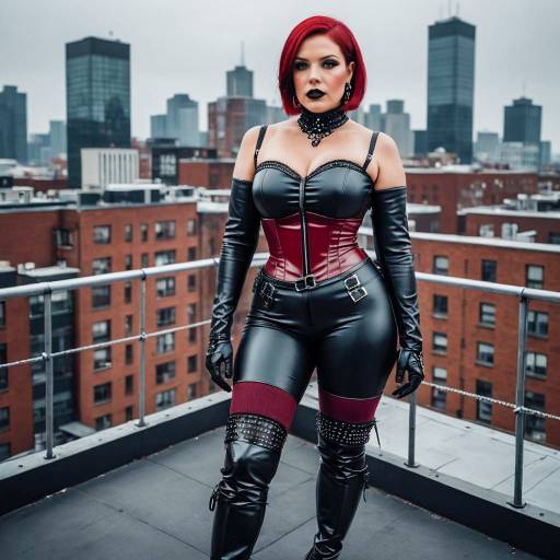 Urban Dominatrix with Bold Fashion Statement