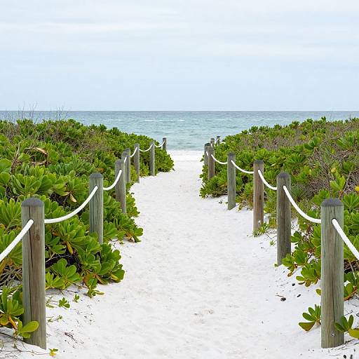 Sandy Pathway to Serene Ocean