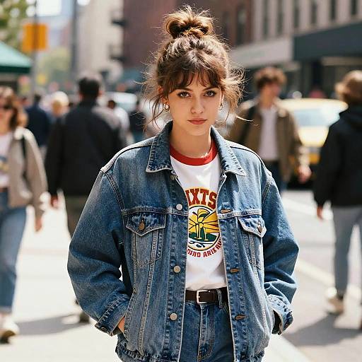 Vintage Street-Style Influencer Portrait in Daylight