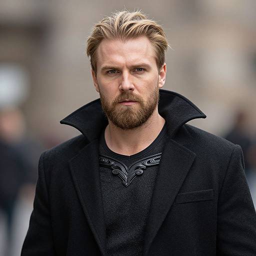 Realistic Male Warlock Costume Portrait