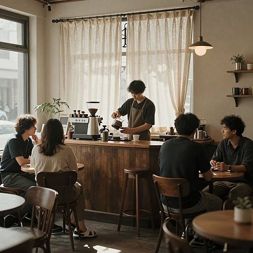 Lofi Quiet Cafe Interior Scene