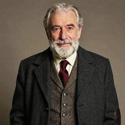 Elegant Elderly Gentleman Portrait