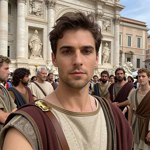 Ultra Realistic Roman Man Selfie