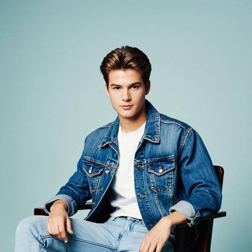Young Man in Denim Jacket and Jeans