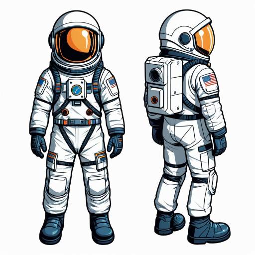 Detailed Young Astronaut Resin Sticker Design