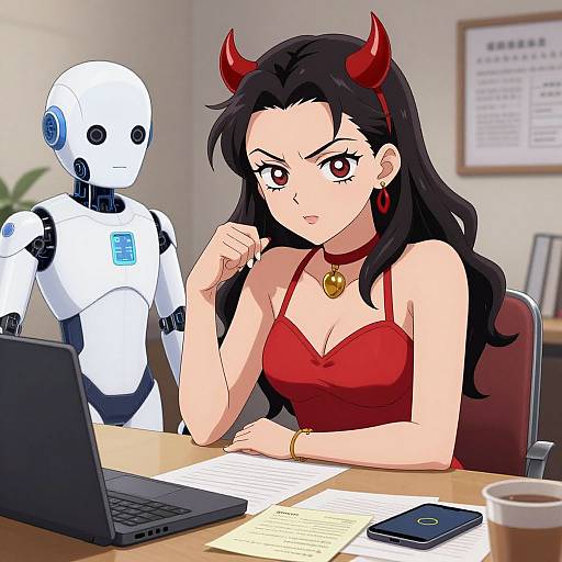 Anime Devil Assistant with AI Bot