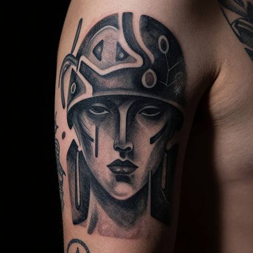 Abstract Surreal Tattoos Close-Up