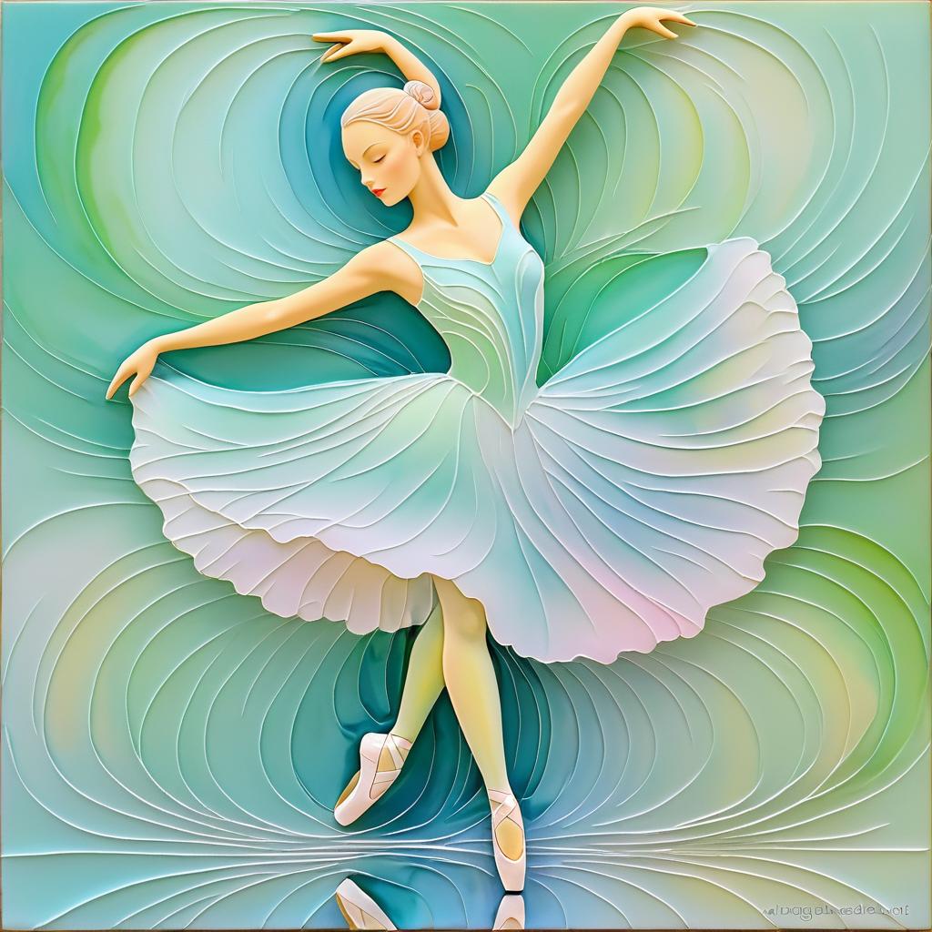 Graceful Ballerina in Soft Pastels