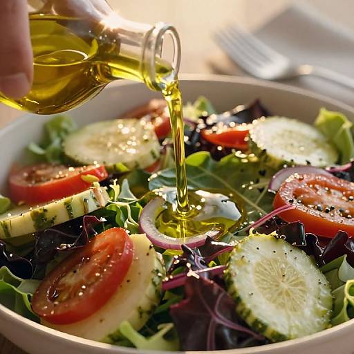 Cinematic Mediterranean Salad Close-Up