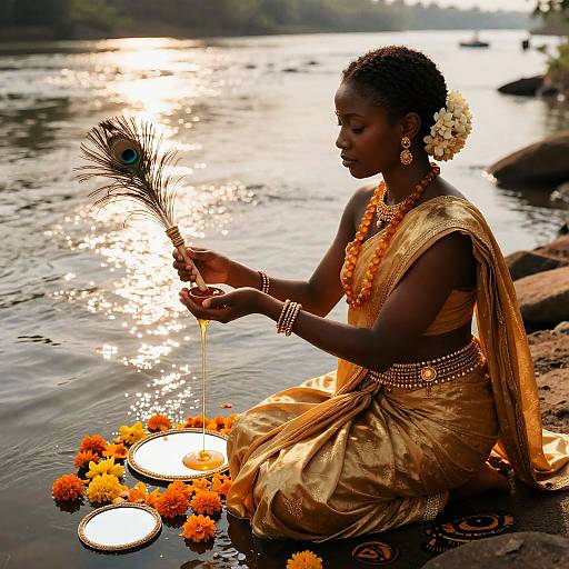 Oshun's Blessings at Sacred Riverbank