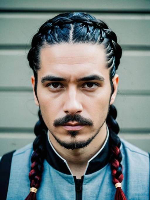 Professional Cosplay Headshot with Braided Hairstyle