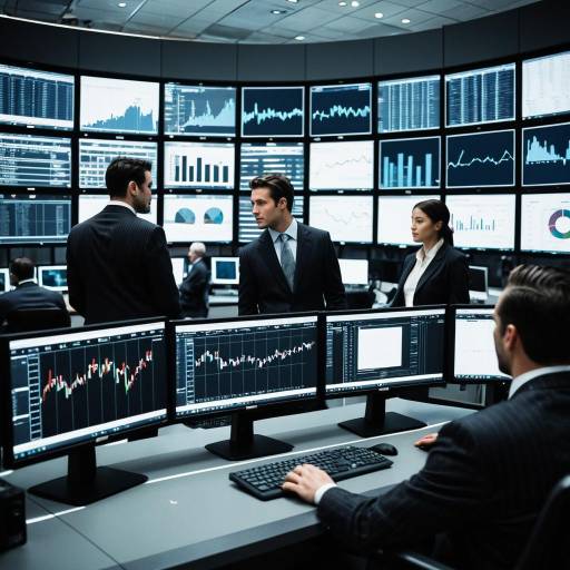 Financial Traders in Modern Trading Room