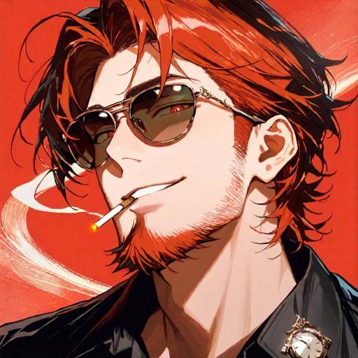 Vibrant Portrait of a Red-Haired Man Vibrant Portrait of a Red-Haired Man
