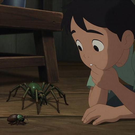 Intriguing CGI Scene of a Curious Boy