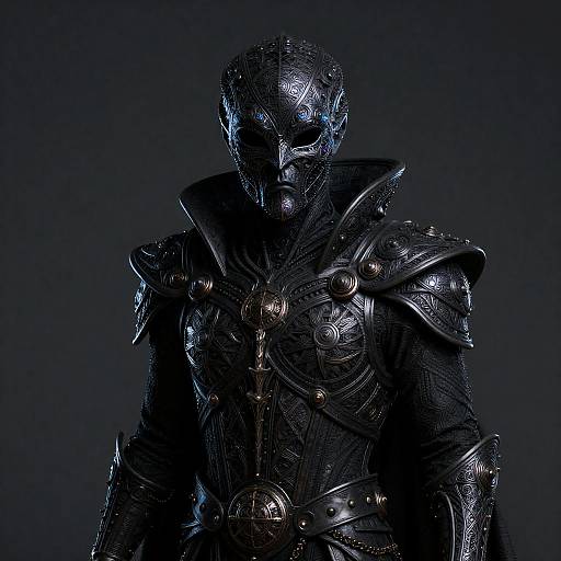 Dark Oracle Villain in Iridescent Mask