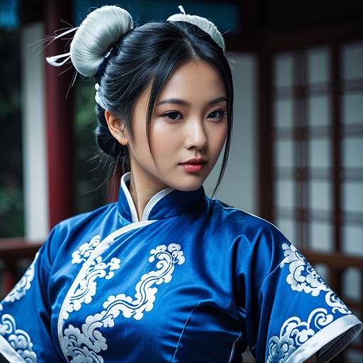 Chun-Li Cosplay in Traditional Qipao