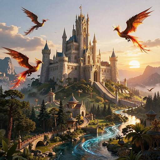 Majestic Lugunica Fantasy Landscape