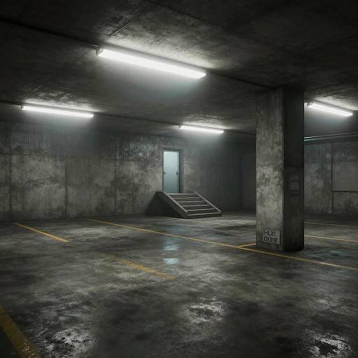 Level-1 Liminal Backroom Parking Area