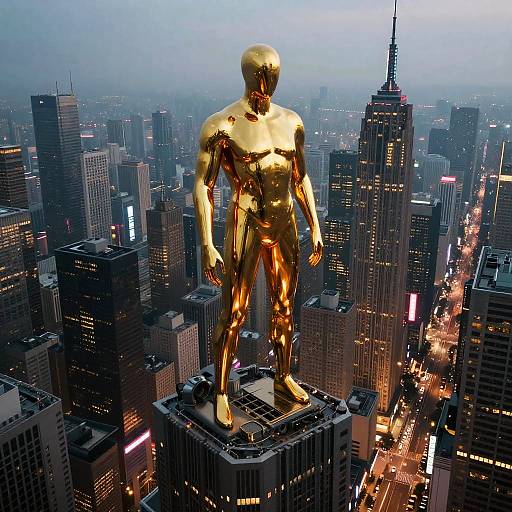 Cyberpunk Goldingo on Skyscraper