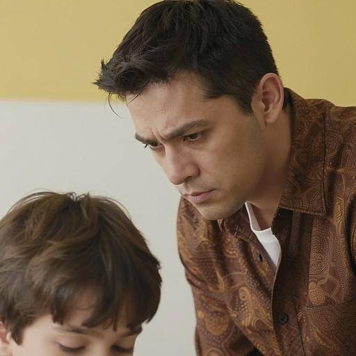 Intense Portrait of Two People Together