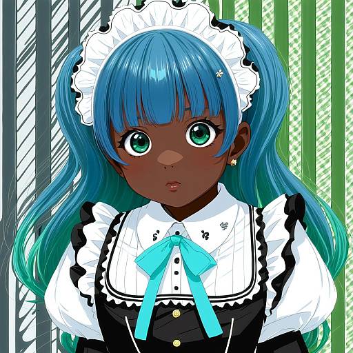 Illustration of Andou mahoro, mahoromatic in the style of Pochi (pochi-goya)