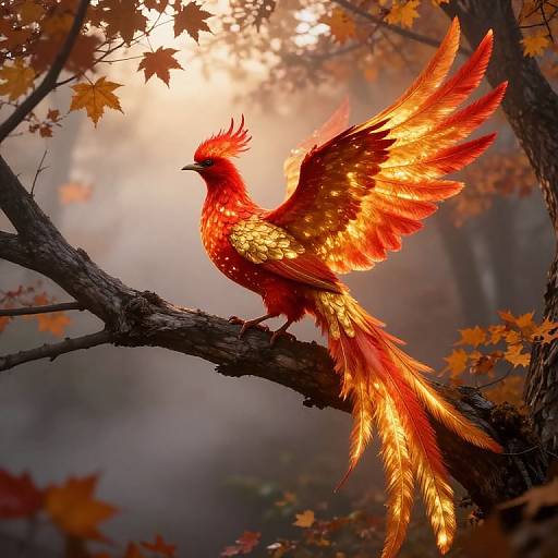 Legendary Firebird at Dawn