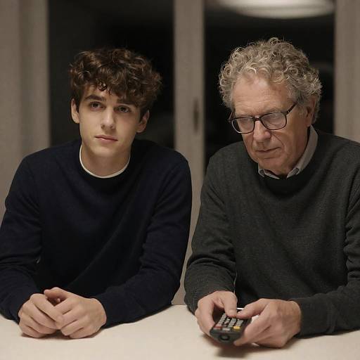 Candid Indoor Moment Between Two Men