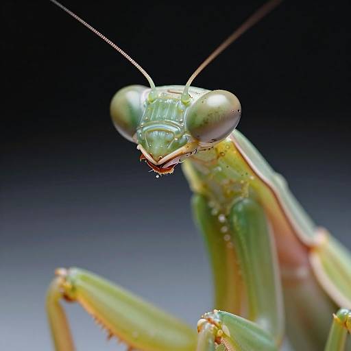 Ultra-Detailed Macro Photography of Praying Mantis