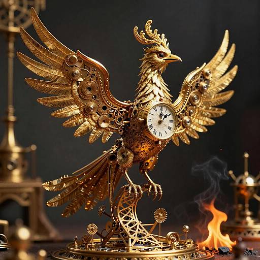 Victorian Steam-Fantasy Clockwork Phoenix