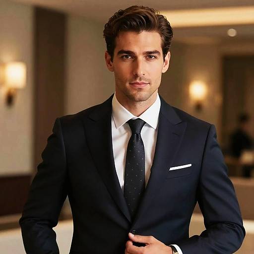 Suave Man in Luxurious Professional Portrait