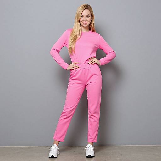 Realistic Pink Costume Woman K-Pop