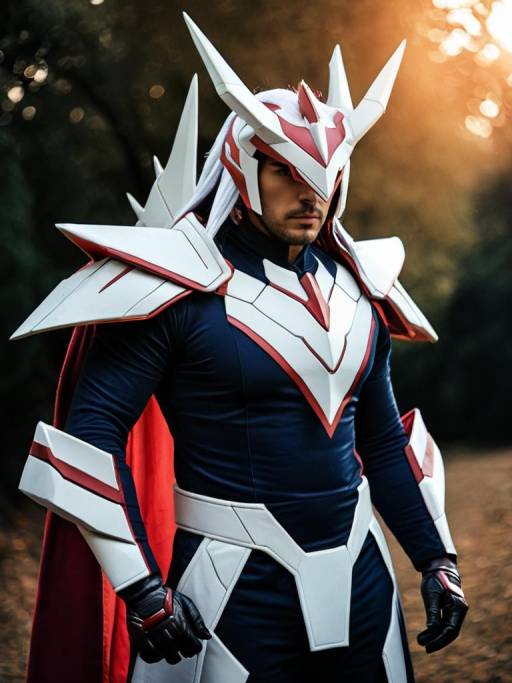 Man in Realistic Palkia Cosplay Costume