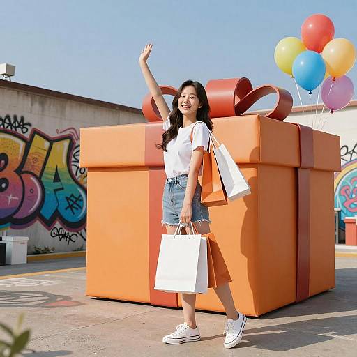 Vibrant Graffiti Shopping TV Advertisement