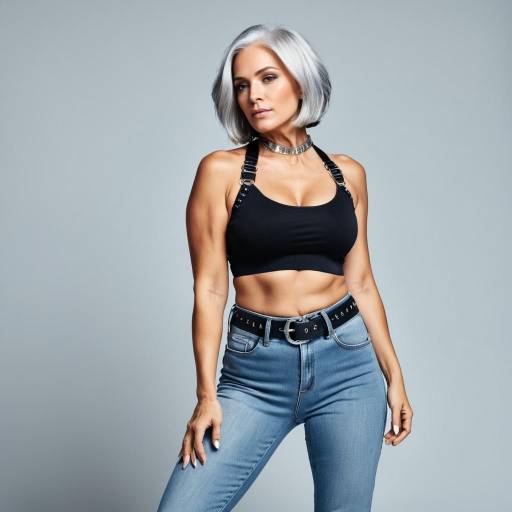 Edgy Fashion Shoot with Mature Elegance