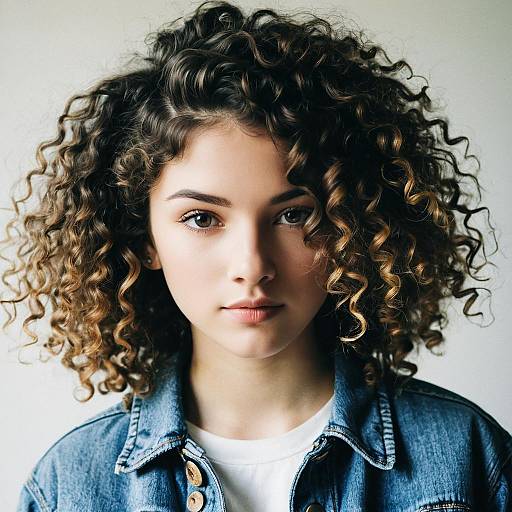 Teenage Girl with Natural Curls