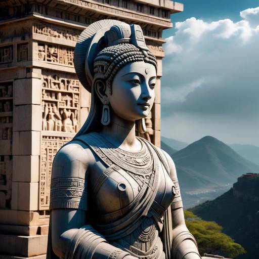 Timeless Ancient Statue Amidst Cultural Glory Timeless Ancient Statue Amidst Cultural Glory