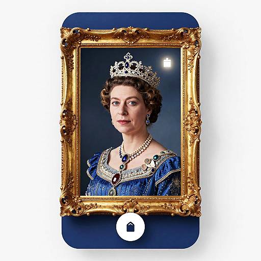 Victorian Queen Royal Portrait UI