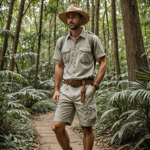 Adventure-Ready Athletic Safari Outfit