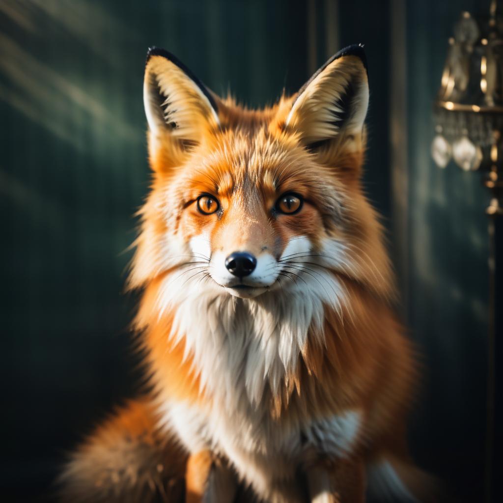 Ethereal Portrait of a Cunning Fox