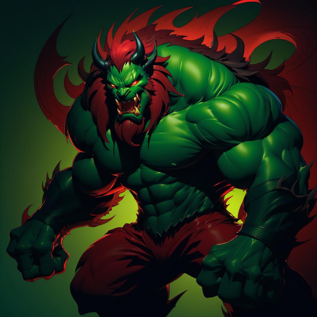 Nightmarish Beast in Joe Madureira Style