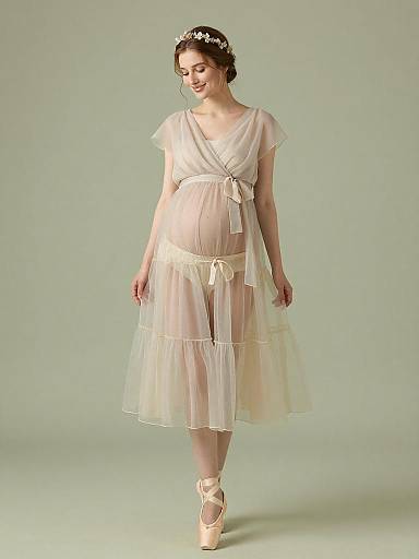 Ethereal Maternity Fairy Fashion Portrait