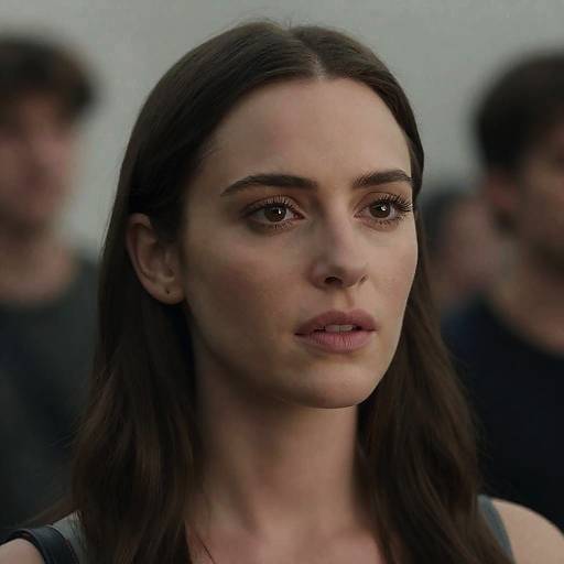 Realistic Portrait with Luminescent Glow