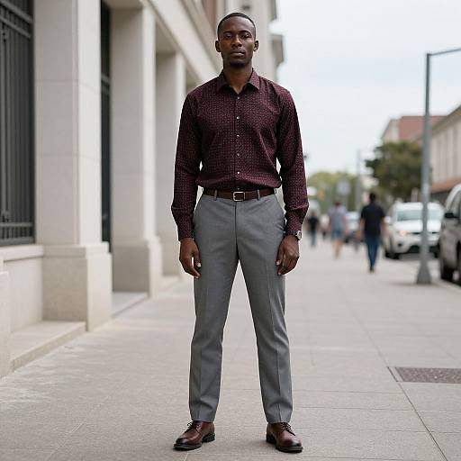 Confident Man in Urban Streetwear