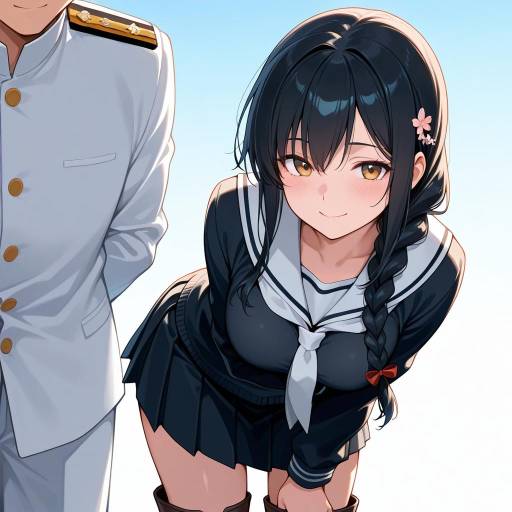 Smiling Admiral in Cowboy Shot Style